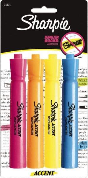 Sharpie - Assorted Colors, Highlighter - Chisel Tip, AP Nontoxic Ink - Americas Industrial Supply