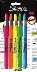 Sharpie - Assorted Colors, Highlighter - Chisel Tip, AP Nontoxic Ink - Americas Industrial Supply
