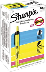 Sharpie - Fluorescent Yellow Highlighter - Chisel Tip, AP Nontoxic Ink - Americas Industrial Supply