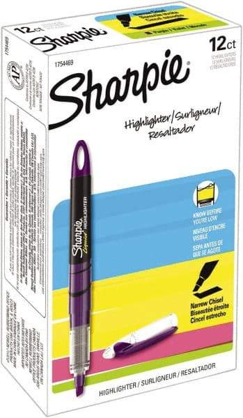 Sharpie - Purple Highlighter - Chisel Tip, AP Nontoxic Ink - Americas Industrial Supply