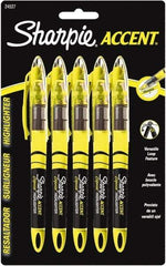 Sharpie - Fluorescent Yellow Highlighter - Chisel Tip, AP Nontoxic Ink - Americas Industrial Supply