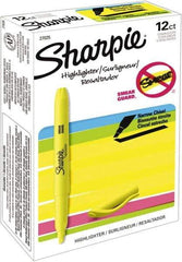 Sharpie - Fluorescent Yellow Highlighter - Chisel Tip, AP Nontoxic Ink - Americas Industrial Supply