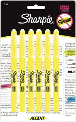 Sharpie - Fluorescent Yellow Highlighter - Chisel Tip, AP Nontoxic Ink - Americas Industrial Supply