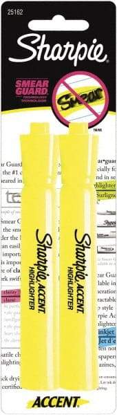 Sharpie - Fluorescent Yellow Highlighter - Chisel Tip, AP Nontoxic Ink - Americas Industrial Supply