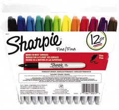 Sharpie - Assorted Colors Permanent Marker - Fine Felt Tip, AP Nontoxic Ink - Americas Industrial Supply