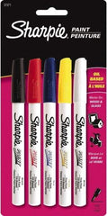 Sharpie - Assorted Colors, Paint Marker - Fine Tip - Americas Industrial Supply