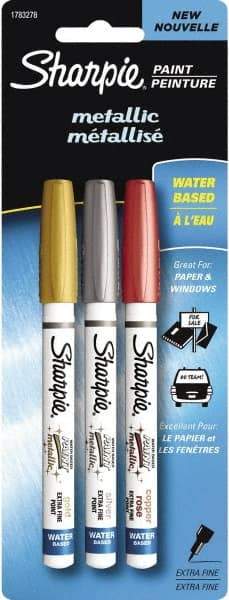 Sharpie - Gold, Silver, Copper Paint Marker - Extra Fine Tip - Americas Industrial Supply