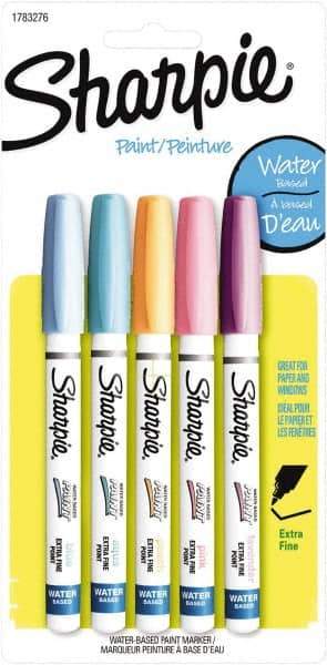 Sharpie - Assorted Colors, Paint Marker - Extra Fine Tip - Americas Industrial Supply