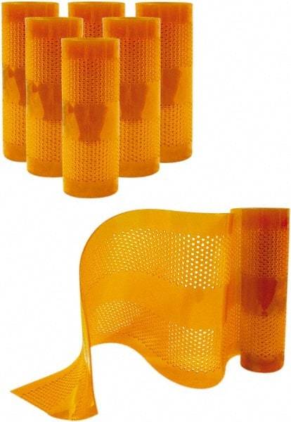 Aleco - Amber Replacement Vinyl Strip Standard Dock Curtain Strips - 12" Wide x 9' Long x 1/8" Thick, PVC - Americas Industrial Supply
