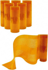 Aleco - Amber Replacement Vinyl Strip Standard Dock Curtain Strips - 12" Wide x 9' Long x 1/8" Thick, PVC - Americas Industrial Supply