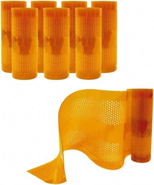 Aleco - Amber Replacement Vinyl Strip Standard Dock Curtain Strips - 12" Wide x 8' Long x 1/8" Thick, PVC - Americas Industrial Supply