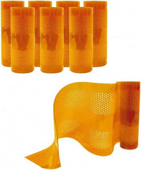 Aleco - Amber Replacement Vinyl Strip Standard Dock Curtain Strips - 12" Wide x 8' Long x 1/8" Thick, PVC - Americas Industrial Supply