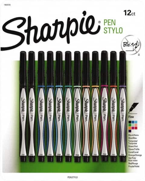 Sharpie - Fine Point Porous Point Pen - Assorted Colors - Americas Industrial Supply