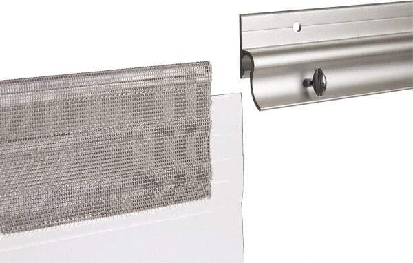 TMI, LLC - 3' Long Aluminum Dock Strip Door Mounting Hardware - Use with Premium Strip Door Kit - Americas Industrial Supply