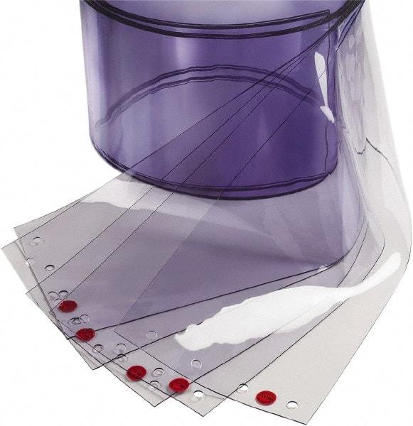 TMI, LLC - Clear Smooth Replacement Strips, Low Temperature Dock Curtain Strips - 12" Wide x 8' Long x 1/8" Thick, PVC - Americas Industrial Supply