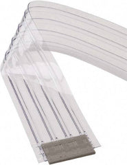 TMI, LLC - Clear Ribbed with Reinforced Bonded Bead Replacement Strips, Armor Bond Dock Curtain Strips - 12" Wide x 12' Long x 0.108" Thick, PVC - Americas Industrial Supply