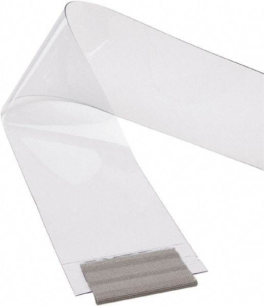 TMI, LLC - Clear Smooth with Reinforced Bonded Bead Replacement Strips, Armor Bond Dock Curtain Strips - 8" Wide x 7' Long x 0.08" Thick, PVC - Americas Industrial Supply
