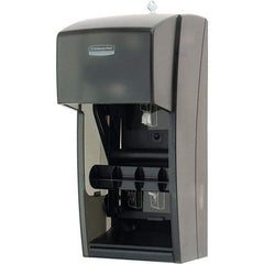 Kimberly-Clark Professional - Standard Double Roll Plastic Toilet Tissue Dispenser - 6" Wide x 13.6" High x 6.6" Deep, Gray - Americas Industrial Supply