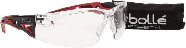 bolle SAFETY - Clear Lenses, Frameless Safety Glasses - Anti-Fog, Scratch Resistant, Size Universal, Wrap Around - Americas Industrial Supply