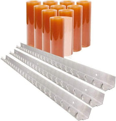 Aleco - 7' Door Width x 10' Door Height PVC Smooth Strip Door Kit - Light Beige Tint - Americas Industrial Supply