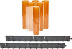 Aleco - 3' Door Width x 7' Door Height PVC Smooth Strip Door Kit - Light Beige Tint - Americas Industrial Supply