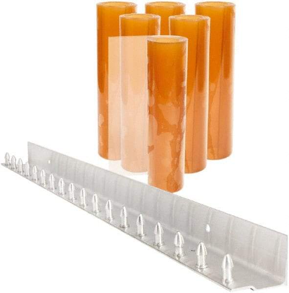 Aleco - 3' Door Width x 7' Door Height PVC Smooth Strip Door Kit - Light Beige Tint - Americas Industrial Supply