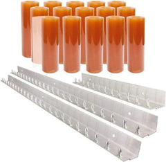 Aleco - 10' Door Width x 12' Door Height PVC Smooth Strip Door Kit - Light Beige Tint - Americas Industrial Supply