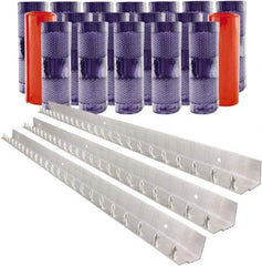 Aleco - 12' Door Width x 12' Door Height PVC Clear Smooth Anti-Insect Strip Door Kit - Clear - Americas Industrial Supply