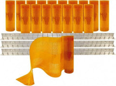 Aleco - 12' Door Width x 12' Door Height PVC AmberTech Anti-Insect Strip Door Kit - Amber - Americas Industrial Supply