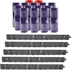 Aleco - 10' Door Width x 10' Door Height PVC Clear Smooth Anti-Insect Strip Door Kit - Clear - Americas Industrial Supply