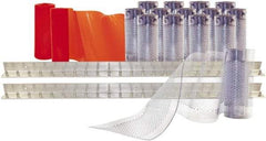 Aleco - 8' Door Width x 8' Door Height PVC Clear Smooth Anti-Insect Strip Door Kit - Clear - Americas Industrial Supply