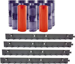 Aleco - 8' Door Width x 8' Door Height PVC Clear Smooth Anti-Insect Strip Door Kit - Clear - Americas Industrial Supply