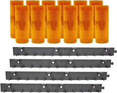 Aleco - 8' Door Width x 8' Door Height PVC AmberTech Anti-Insect Strip Door Kit - Amber - Americas Industrial Supply