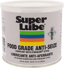 Synco Chemical - 14.1 oz Can Anti-Seize Lubricant - Synthetic with PTFE, 450 to 450°F, Translucent White, Water Resistant - Americas Industrial Supply