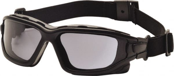 PYRAMEX - Size S Gray Polycarbonate Anti-Fog & Scratch Resistant Hybrid Safety Glasses/Goggles - Americas Industrial Supply