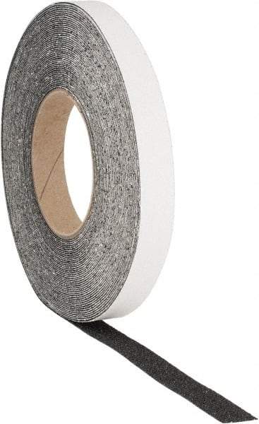 PRO-SAFE - Black Solid Color Anti-Slip Vinyl Tape - 3/4" Wide x 60' Long, Heavy/High Traffic - Americas Industrial Supply