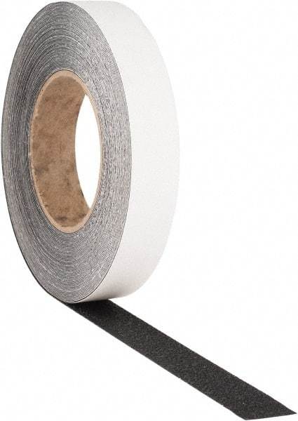 PRO-SAFE - Black Solid Color Anti-Slip Vinyl Tape - 1" Wide x 60' Long, General Traffic - Americas Industrial Supply