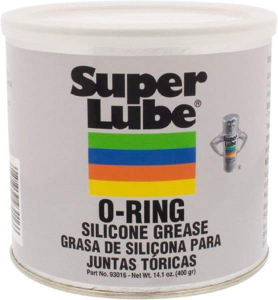 Synco Chemical - 14.1 oz Canister Silicone General Purpose Grease - Translucent White, Food Grade, 450°F Max Temp, NLGIG 2, - Americas Industrial Supply