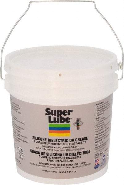 Synco Chemical - 5 Lb Pail Silicone Heat-Transfer Grease - Translucent White, Food Grade, 450°F Max Temp, NLGIG 2, - Americas Industrial Supply