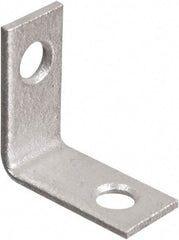 National Mfg. - 1" Long x 1-1/2" Wide, Galvanized Steel, Corner Brace - Galvanized - Americas Industrial Supply