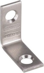 National Mfg. - 1" Long x 1/2" Wide, Stainless Steel, Corner Brace - Stainless Steel Coated - Americas Industrial Supply