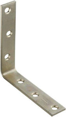 National Mfg. - 5" Long x 1" Wide, Steel, Corner Brace - Zinc Plated - Americas Industrial Supply