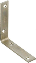 National Mfg. - 4 Inch Long x 7/8 Inch Wide, Steel, Corner Brace - Zinc Plated - Americas Industrial Supply