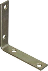 National Mfg. - 3-1/2" Long x 3/4" Wide, Steel, Corner Brace - Zinc Plated - Americas Industrial Supply