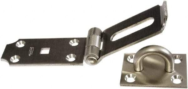 National Mfg. - 2-1/2" Wide, Safety Hasp - Stainless Steel - Americas Industrial Supply