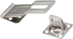 National Mfg. - 1-1/2" Wide, Latching Post Hasp - Stainless Steel - Americas Industrial Supply