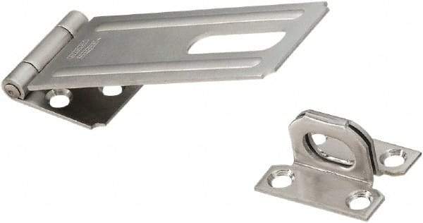 National Mfg. - 1-1/2" Wide, Safety Hasp - Stainless Steel - Americas Industrial Supply