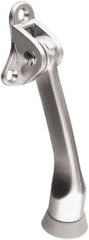 National Mfg. - 4" Projection Kickdown Door Stop - Door Mount, Satin Chrome Finish - Americas Industrial Supply