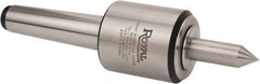 Royal Products - MT3 Morse Taper, 1.7" Head Diam Live Center - 6,000 Max RPM, 2.12" Head Length, 1/2" Point Diam, 1-3/4" Point Len, 350 Lb Max Workpc, Long Point - Americas Industrial Supply