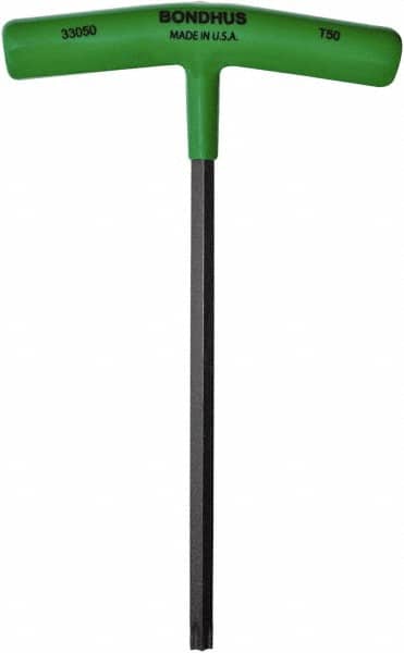 Bondhus - T50 Torx Key - T-Handle Cushion Grip, 212mm OAL - Americas Industrial Supply